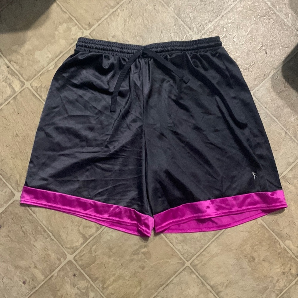 M Black/Pink Athletic Shorts